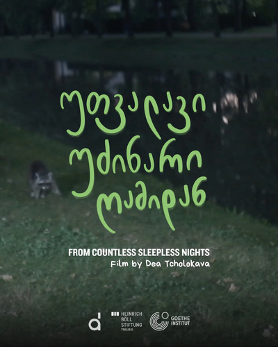 Filmplakat "from countless sleepless nights" von Dea Tcholokava.
