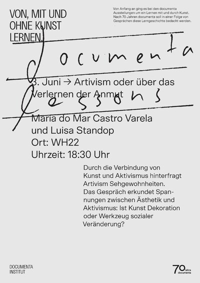 graues Plakat, auf dem die wichtigsten Informationen zur Veranstaltung in schwarzer Schrift geschrieben sind