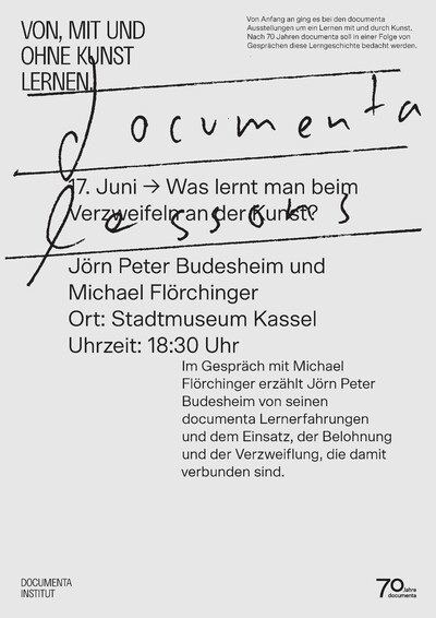 graues Plakat, auf dem die wichtigsten Informationen zur Veranstaltung in schwarzer Schrift geschrieben sind