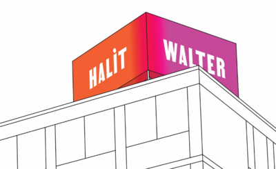 Grafische Simulation des Kunstwerks "86° WALTER HALİT"