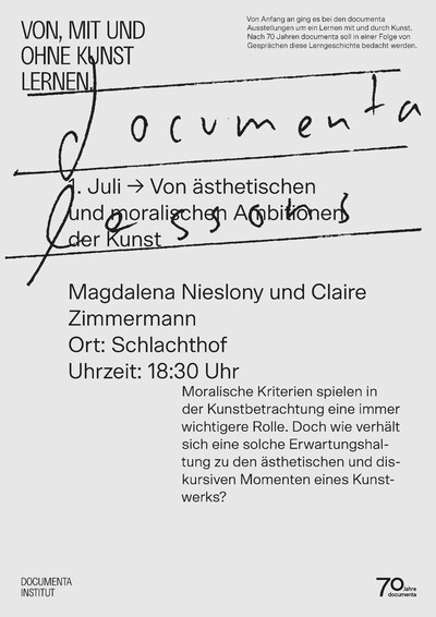 graues Plakat, auf dem die wichtigsten Informationen zur Veranstaltung in schwarzer Schrift geschrieben sind