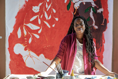 Portia Zvavahera in ihrem Studio