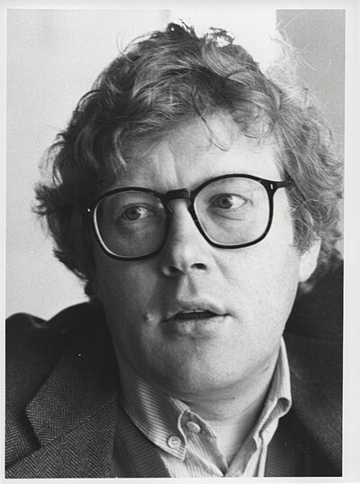 The curator Rudi Fuchs in the 1980s.