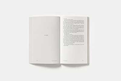 Innenansicht mit Text